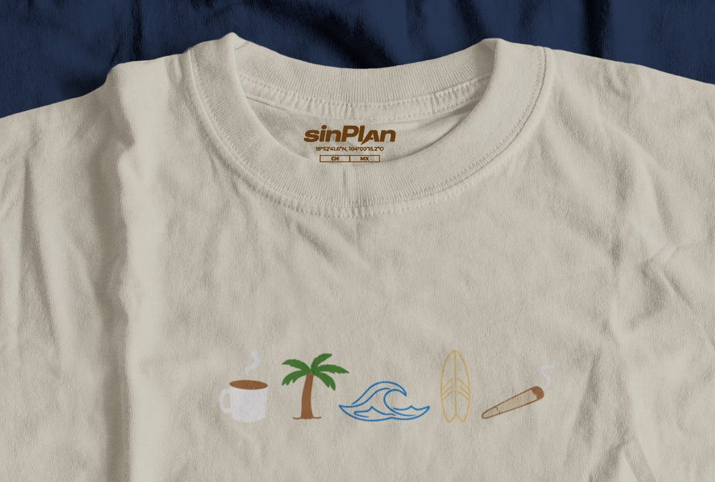 Playera Beige - Mañanero Surf por Colima